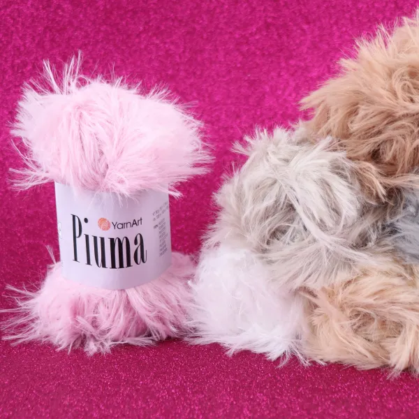 YarnArt Piuma, Розовая пудра №4409 – купить | Candy Yarn