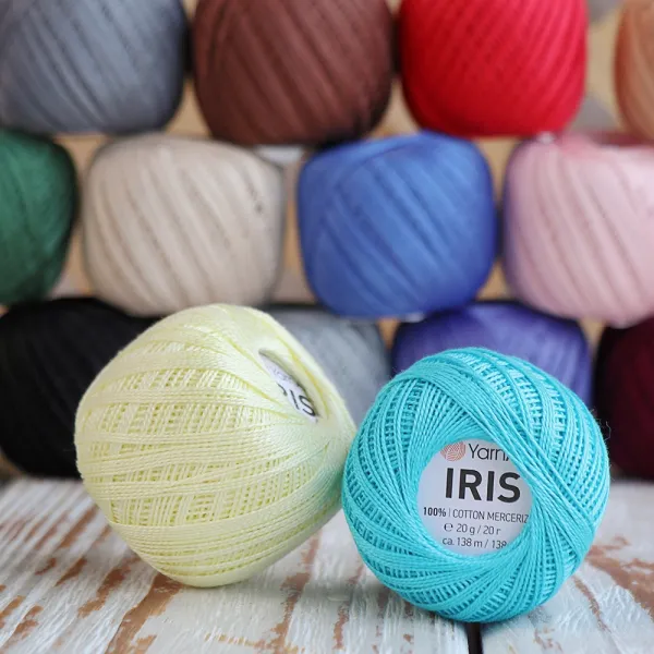 YarnArt Iris, Белый №0910 – купить | Candy Yarn