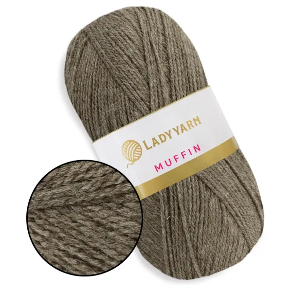 Lady Yarn Muffin, Кора дуба №4, пряжа для килимової вишивки – купити | Candy Yarn