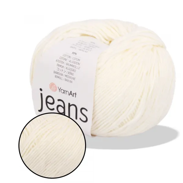YarnArt Jeans, Слоновая кость №3 – купить | Candy Yarn