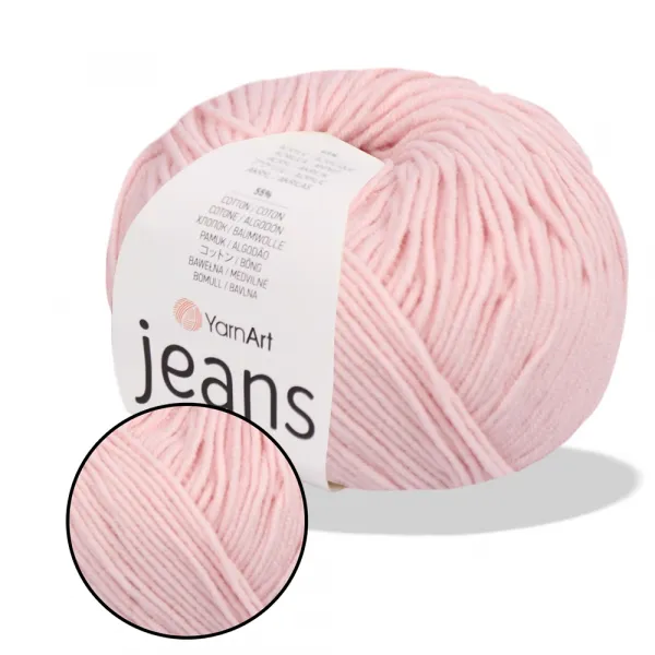 YarnArt Jeans, Светло-розовый №18 – купить | Candy Yarn