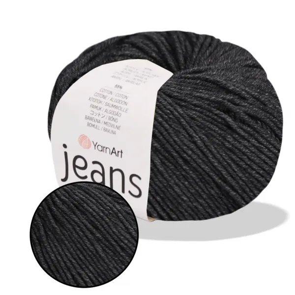 YarnArt Jeans, Темно-серый №28 – купить | Candy Yarn