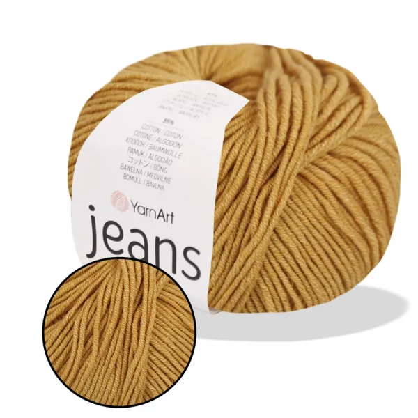 YarnArt Jeans, Горчица №84 – купить | Candy Yarn