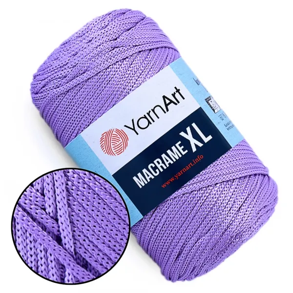 YarnArt Macrame XL, Лиловый №135, шнур полиэстеровый 4мм – купить | Candy Yarn