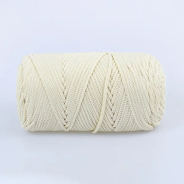 YarnArt Macrame XL, Молочный №137, шнур полиэстеровый 4мм – купить | Candy Yarn