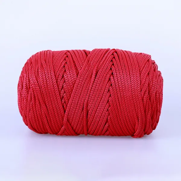 YarnArt Macrame XL, Малиновий №143, шнур поліестеровий 4мм – купити | Candy Yarn