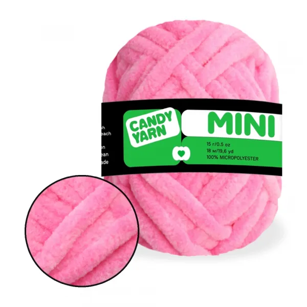 Плюшева пряжа Mini 15г/18м, пряжа для іграшок – купити | Candy Yarn