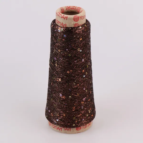 YarnArt Paillettes, Коричневий №8007 – купити | Candy Yarn