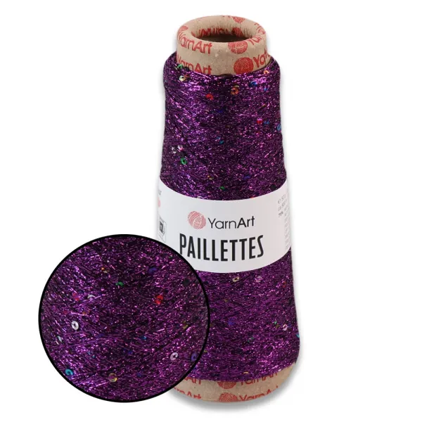 YarnArt Paillettes, Фіолет №8009 – купить | Candy Yarn