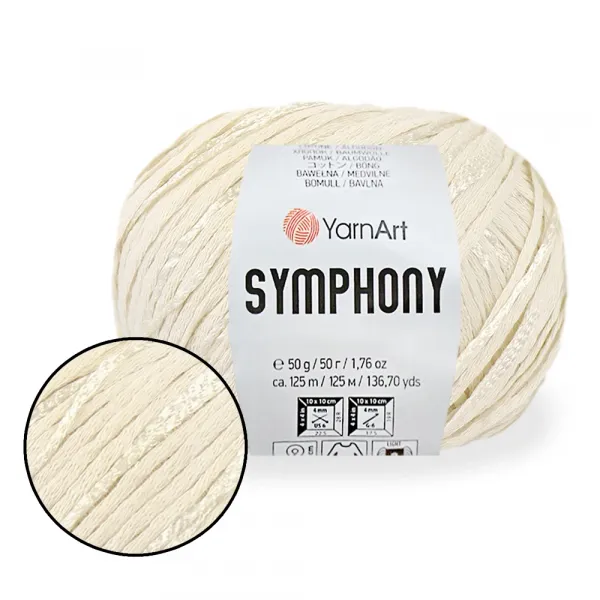 YarnArt Symphony, Молочний №2120 – купити | Candy Yarn