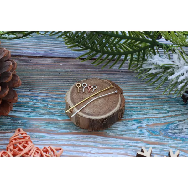 Пін із кулькою, 50*2.5мм, срібло, Туреччина (BS 2294) – купити | Candy Yarn