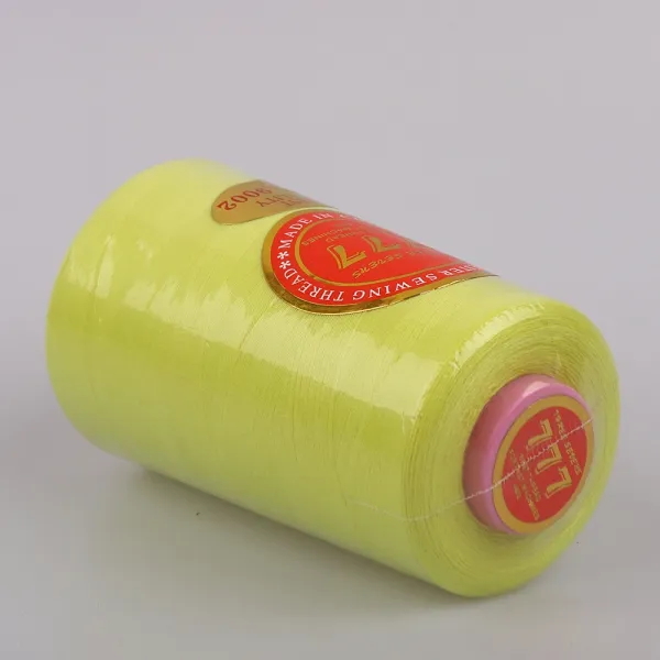 Нитки швейные 777, 40/2, 4500м, Желтый неон №027 – купить | Candy Yarn